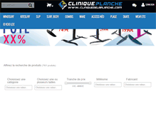 Tablet Screenshot of cliniquedelaplanche.com